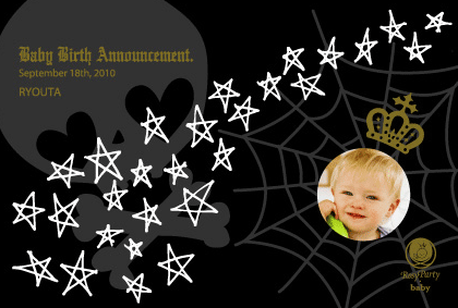 baby skull_ブラック